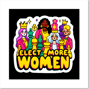 Elect Women in Politics - Queens Strategic Moves for Equality Posters and Art